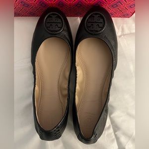 Tory Burch Black Ballet Flats
